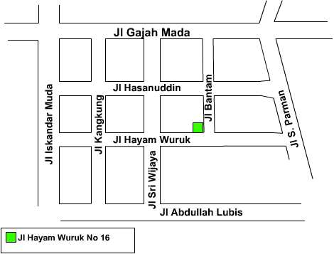 Map for Jl Hayam Wuruk No 16